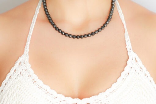 collier perles 7 mm